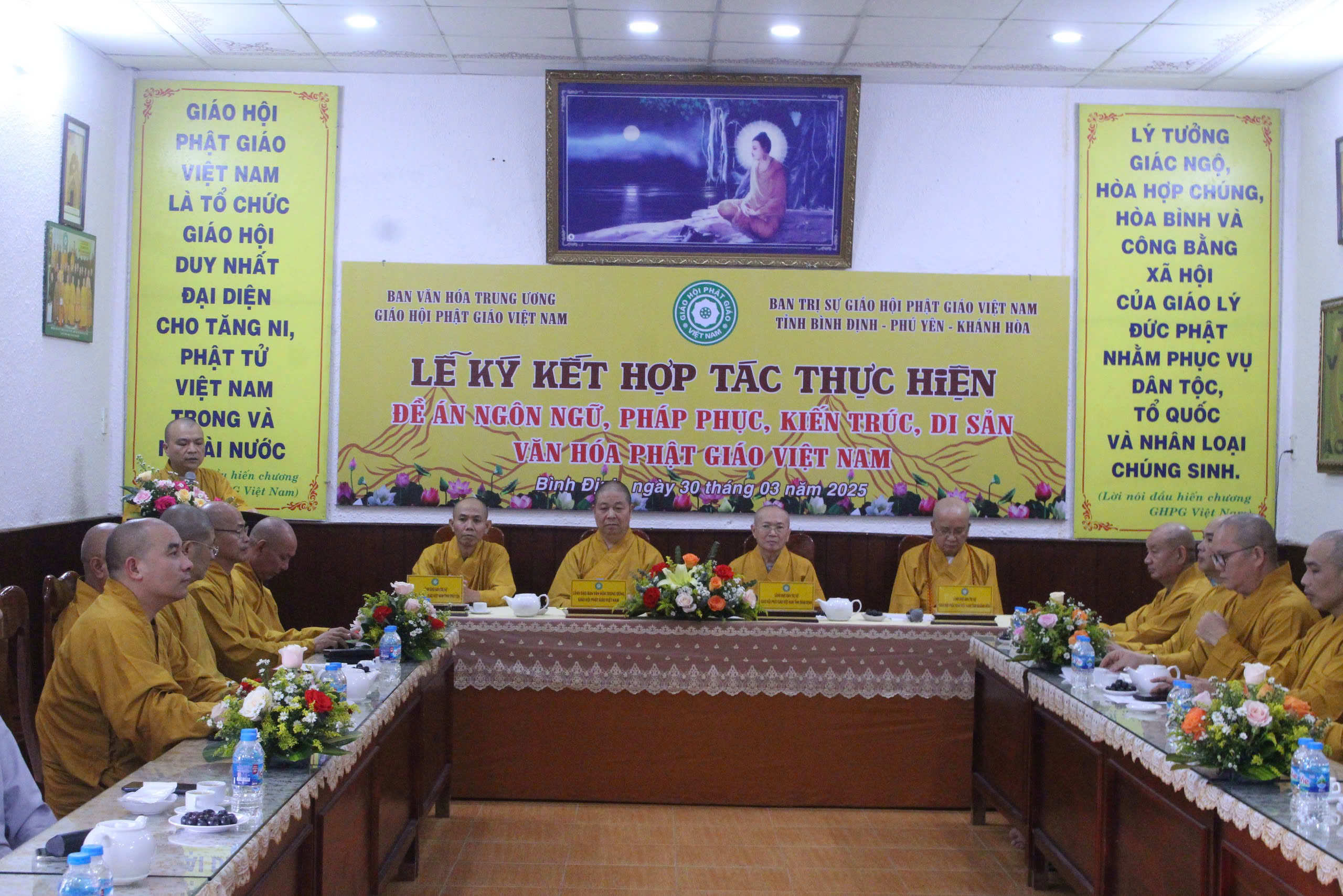 Lễ ký kết hợp tác giữa Ban Văn hóa Trung ương GHPGVN và Ban Trị sự GHPGVN các tỉnh Bình Định, Phú Yên, Khánh Hòa